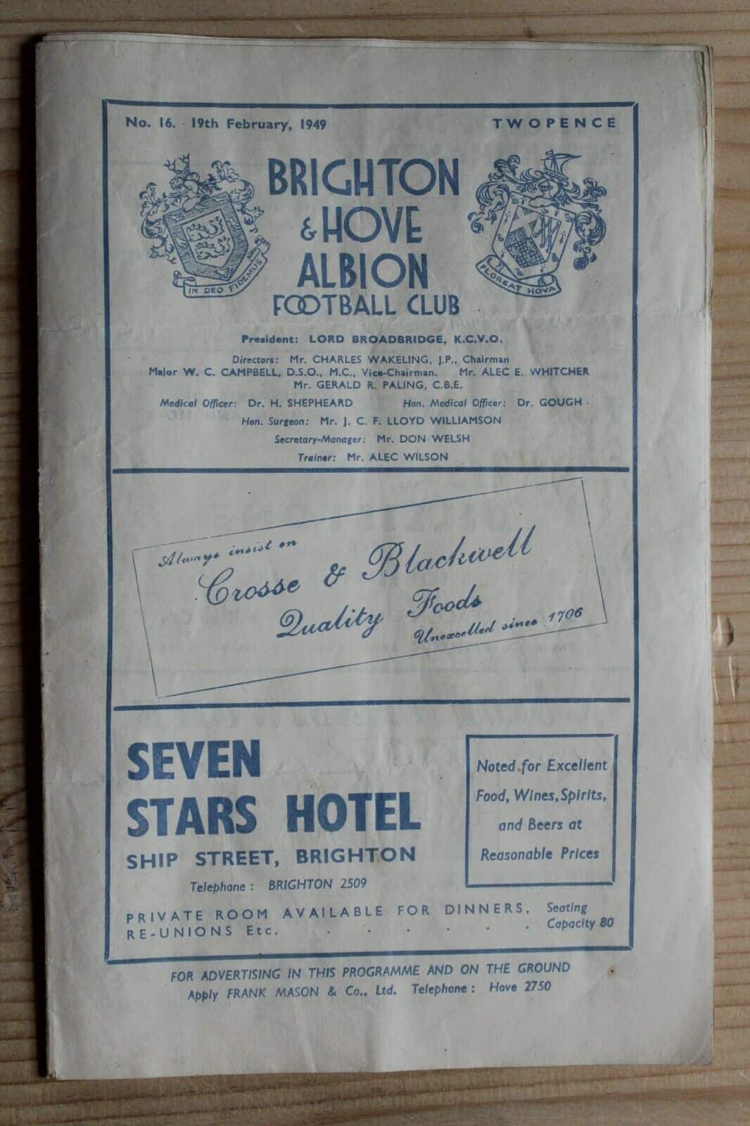 Brighton & Hove Albion FC v Bournemouth & Boscombe